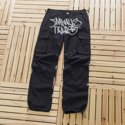 Pantalón Minus Two Cargo Negro/Gris