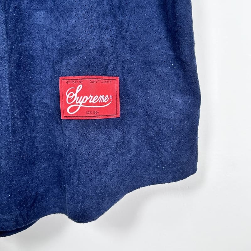 Playera Supreme Ultrasuede Mesh Baseball Azul