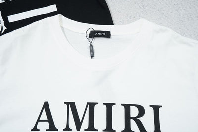 Playera Amiri Bar Logo White