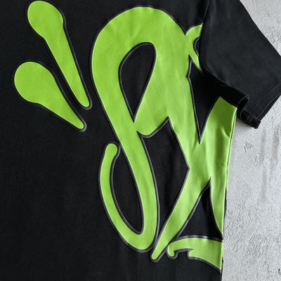 Playera Synaworld OG Logo Black/Green
