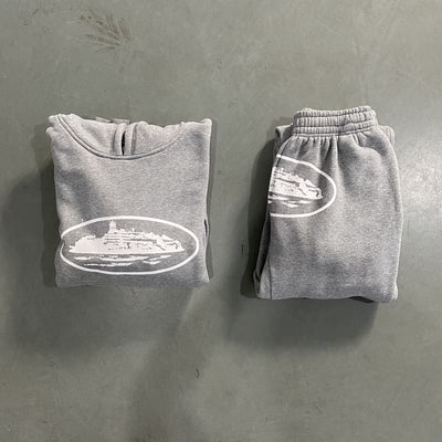 Conjunto Moletom Corteiz  RTW Gris