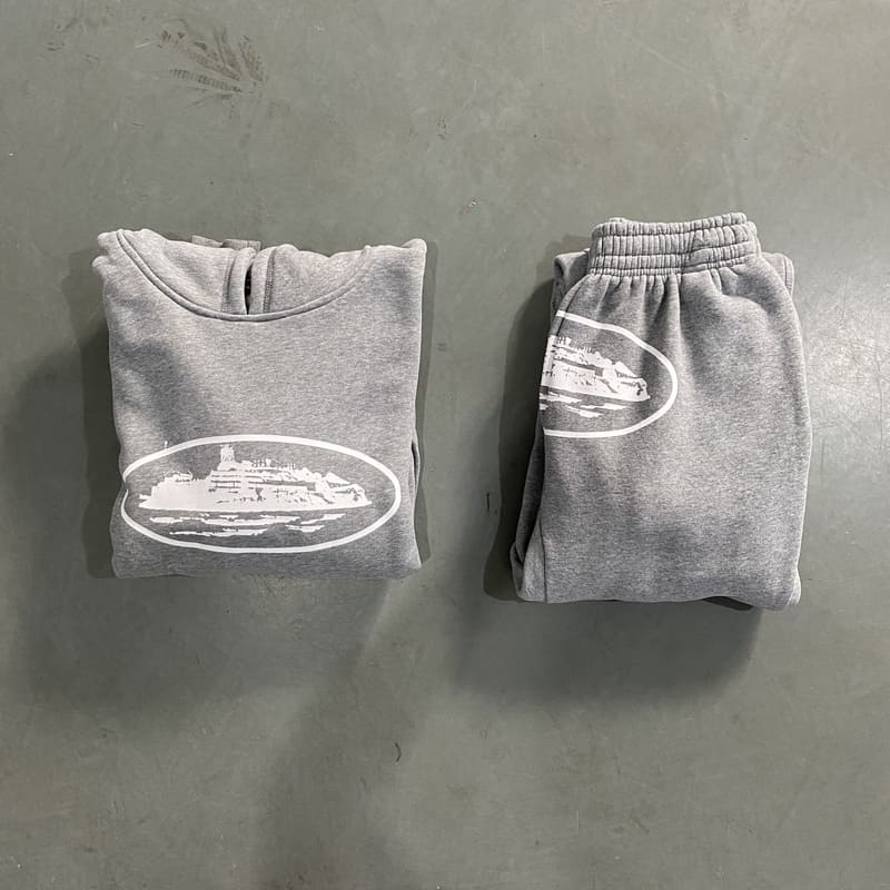 Conjunto Moletom Corteiz  RTW Gris