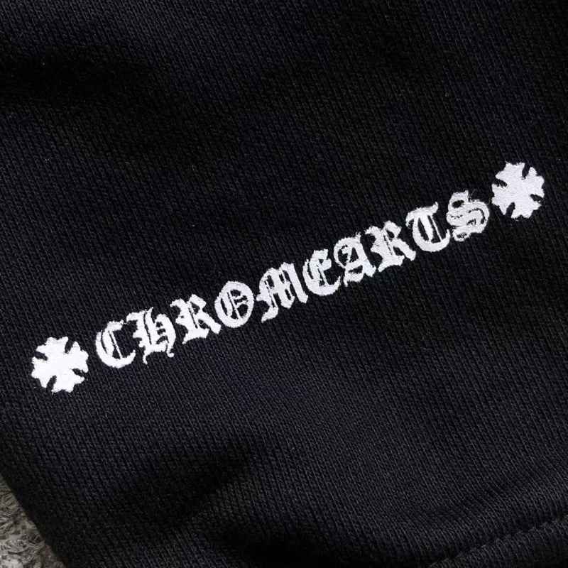 Moletom Chrome Hearts Horseshoe Floral Negro