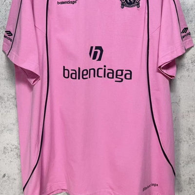 Playera Balenciaga Shanghai #10 Soccer Jersey Oversized Pink