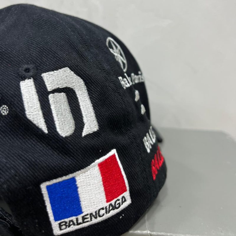 Gorra Balenciaga Racer Cotton Drill Black