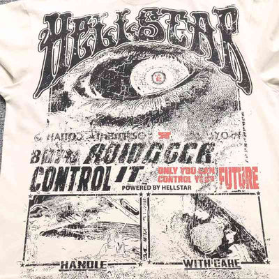 Playera Hellstar Crewneck Vintage Cream