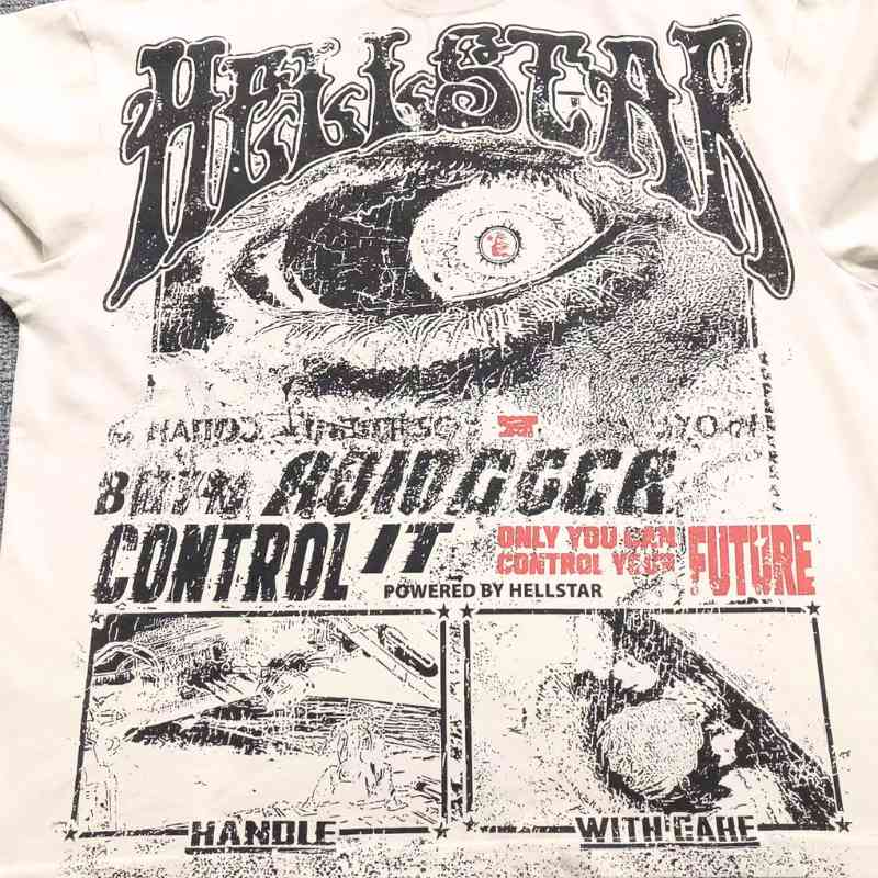 Playera Hellstar Crewneck Vintage Cream