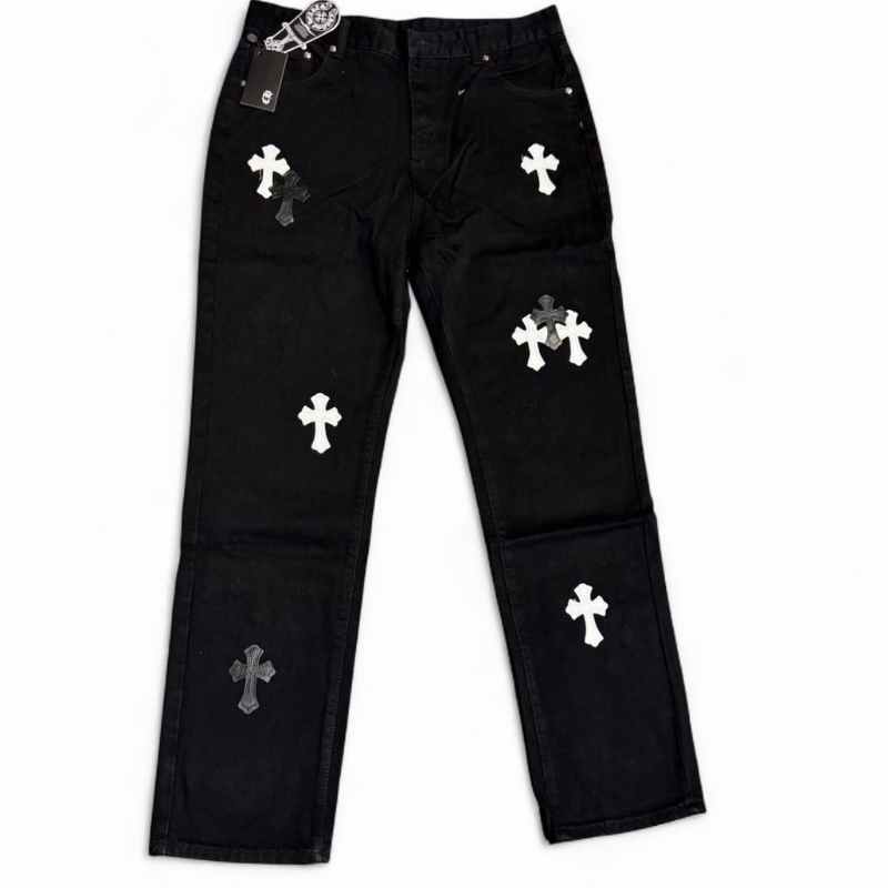 Pantalón Jeans Chrome Hearts Cross White
