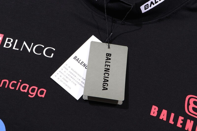 Playera Balenciaga Top League T-shirt Oversized Black