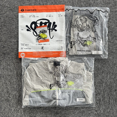 Conjunto Synaworld 'Syna Logo' Shell Gris/Verde