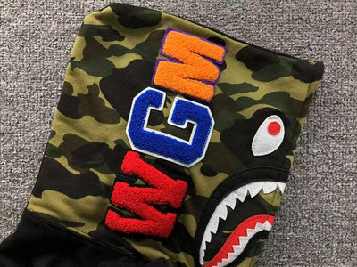 Moletom Bape Shark Zip Negro