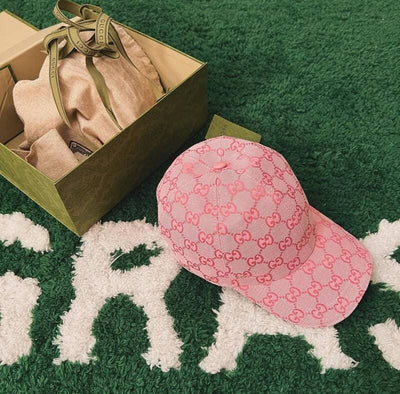 Gorra Gucci Canvas GG Rosa