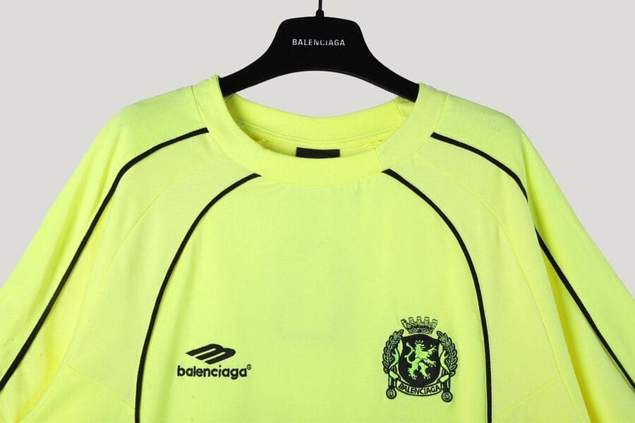 Playera Balenciaga Paris #10 Soccer Jersey Oversized Green