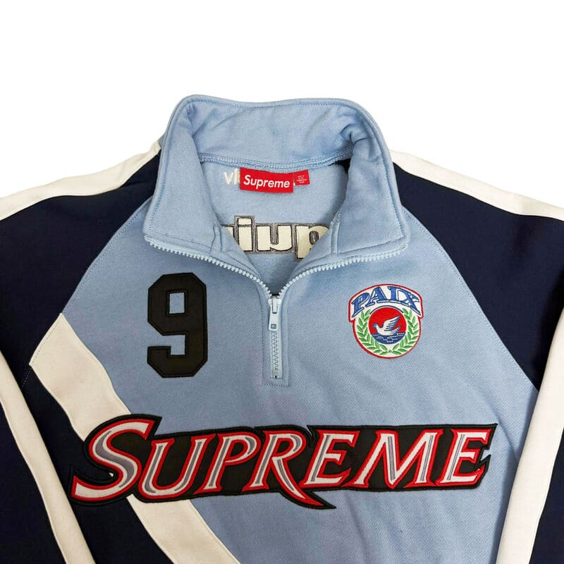 Chamarra Supreme Equipe Half Zip Azul