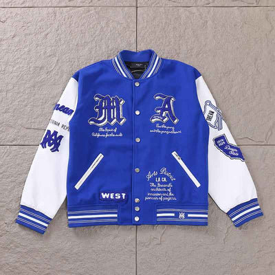 Chamarra Amiri MA Dream Team Varsity Azul