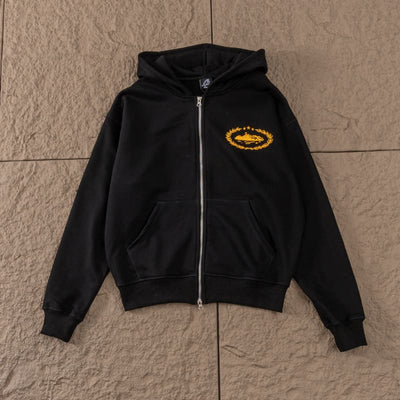 Conjunto Corteiz Superior Royale Negro/Amarillo