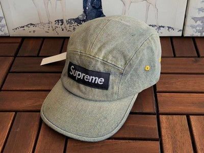 Gorra Supreme Washed Chino Twill Camp Blue Jeans