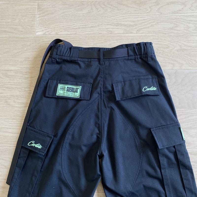 Pantalón Corteiz Cargo Preta y Verde