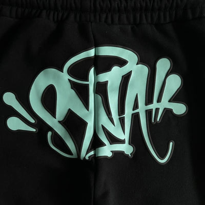 Conjunto Synaworld Logo Negro/Azul