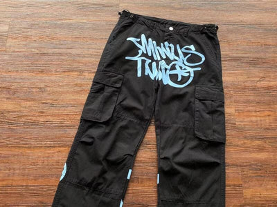 Pantalón Minus Two Cargo Negro/Azul