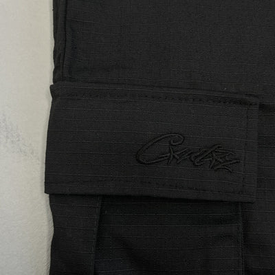 Bermuda Cargo Corteiz Logo Negro