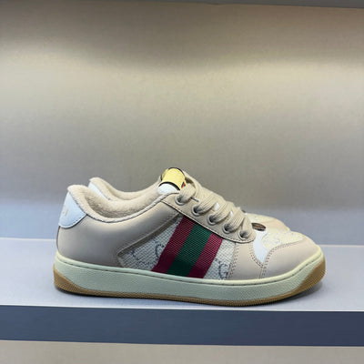 Gucci Screener Cream Leather