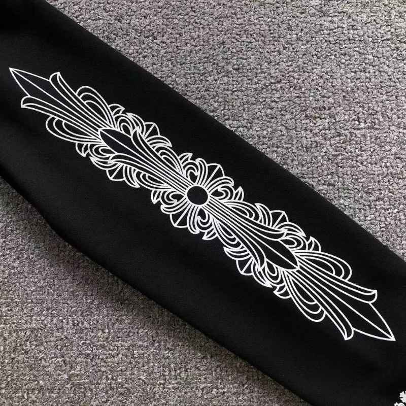 Moletom Chrome Hearts Horseshoe Floral Negro