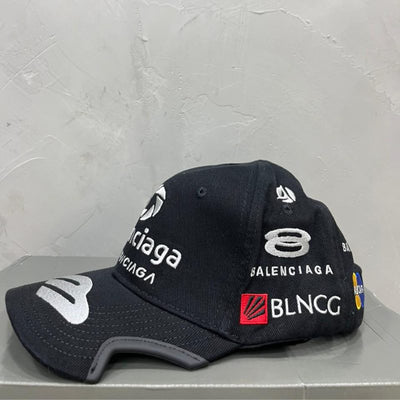 Gorra Balenciaga Racer Cotton Drill Black