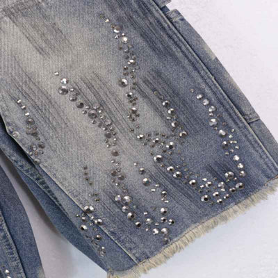 Bermuda Hellstar Denim Diamonds