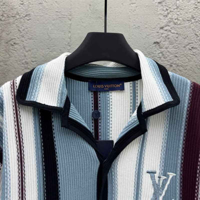 Conjunto Louis Vuitton Crochê Blanco/Azul