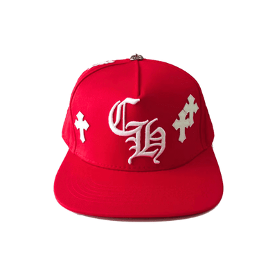 Gorra Chrome Hearts Cross Patch Rojo
