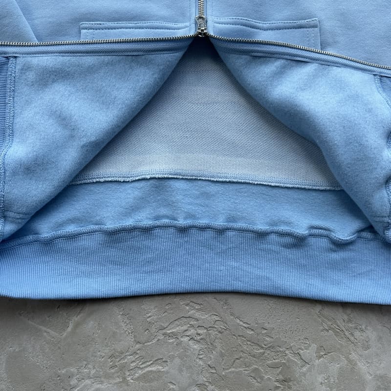 Chamarra Corteiz Hybrid Knit Alcatraz Azul