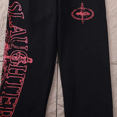 Pantalón Corteiz x 21 Savage Slaughter Gang Preta