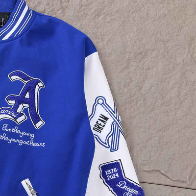 Chamarra Amiri MA Dream Team Varsity Azul