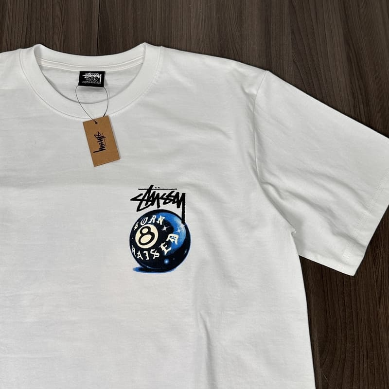 Playera Stussy x Born X Raised 8 Ball