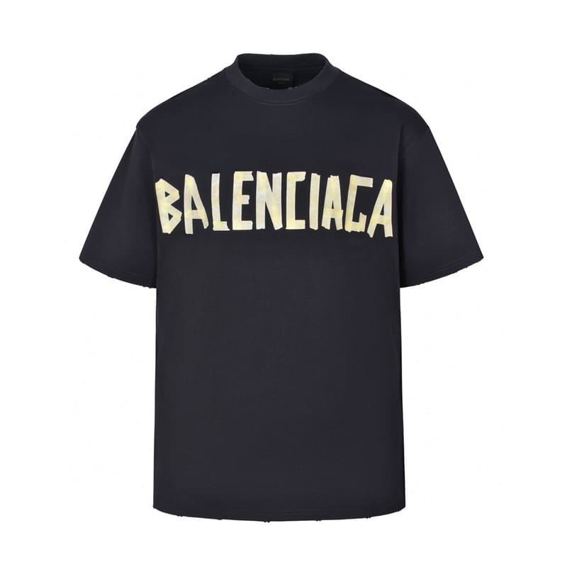 Playera Balenciaga Tape Type Preta