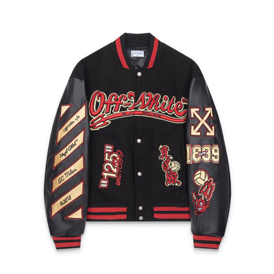 Chamarra Off-White x AC Milan Black Red