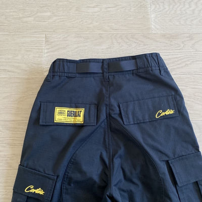 Pantalón Corteiz Cargo Preta y Amarillo