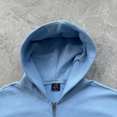 Chamarra Corteiz Hybrid Knit Alcatraz Azul