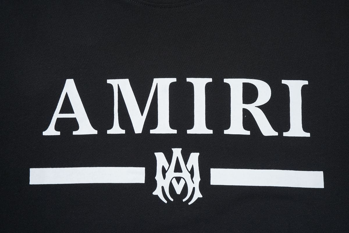 Playera Amiri Bar Logo Black