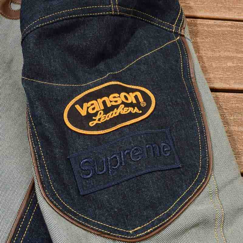 Chamarra Supreme x Vanson Leathers Cordura Denim