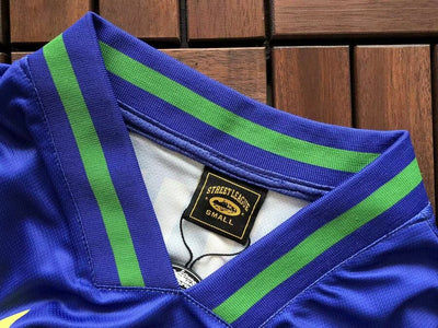 Playera Corteiz Fútbol Brasil Azul