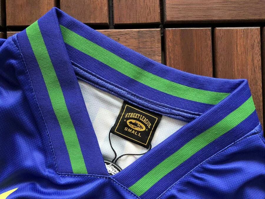 Playera Corteiz Fútbol Brasil Azul