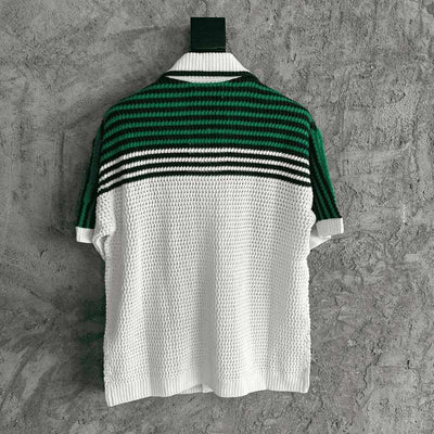 Conjunto Casablanca Crochê Verde/Blanco