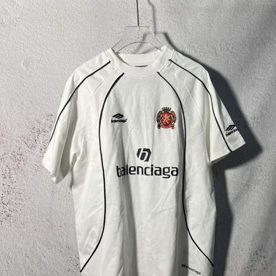 Playera Balenciaga Paris #10 Soccer Jersey Oversized White