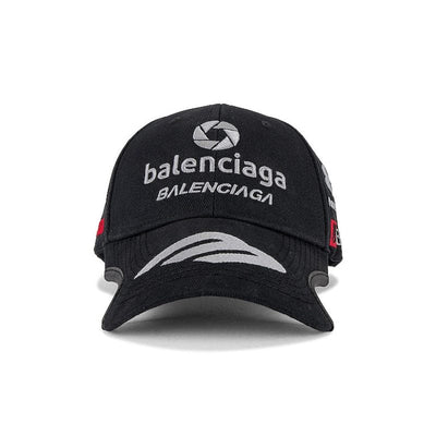Gorra Balenciaga Racer Cotton Drill Black
