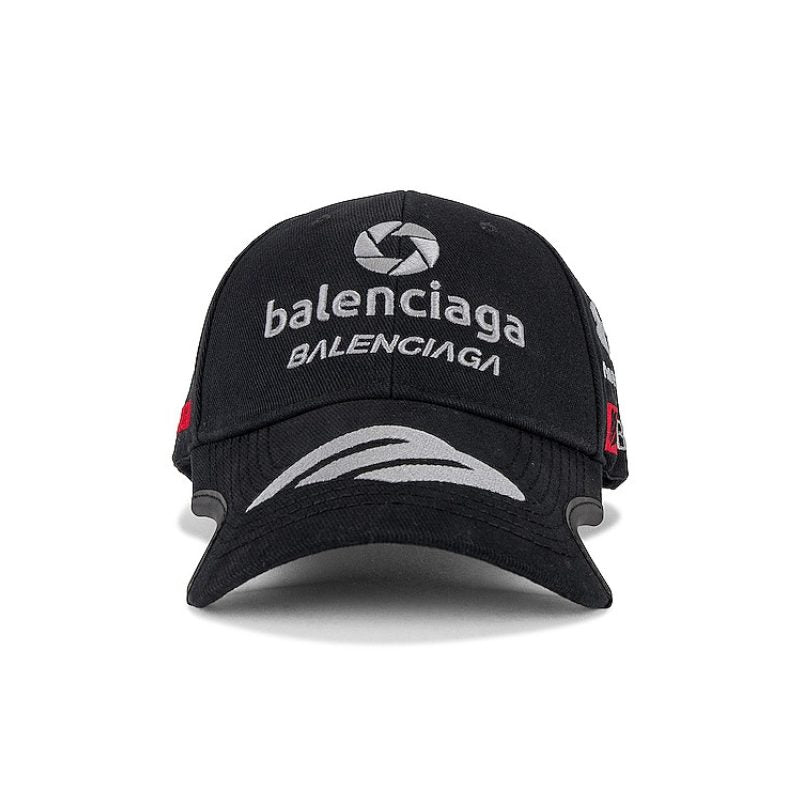 Gorra Balenciaga Racer Cotton Drill Black