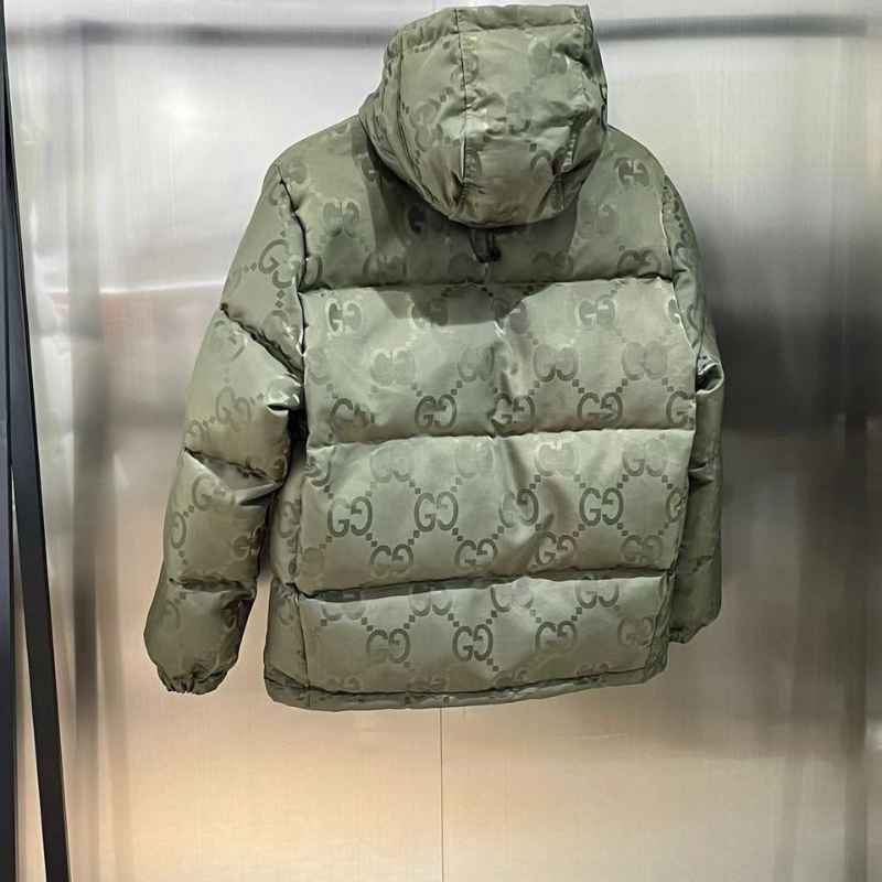 Chamarra Gucci GG Canvas Jumbo Puffer Verde