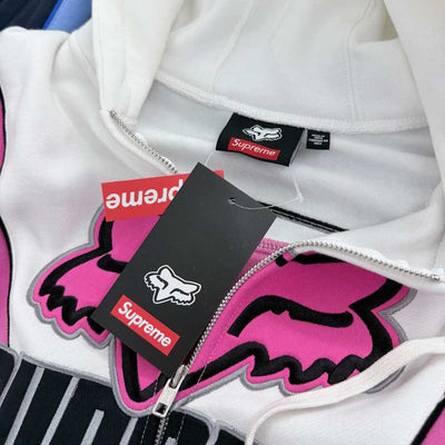 Chamarra Supreme x Fox Racing Zip Up Hooded Pink
