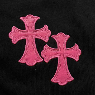 Playera Chrome Hearts Pink Cross Preta